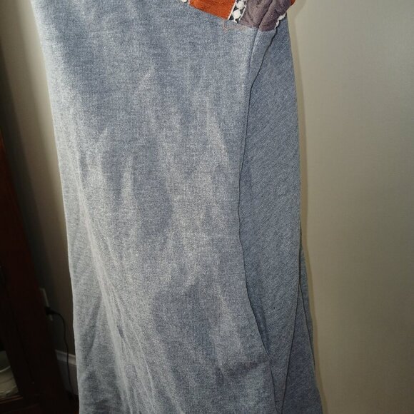 UMGEE TSHIRT KNIT DRESS WITH BALLON SLEEVE COLOR BLOCKING SIZE LARGE - Picture 7 of 7